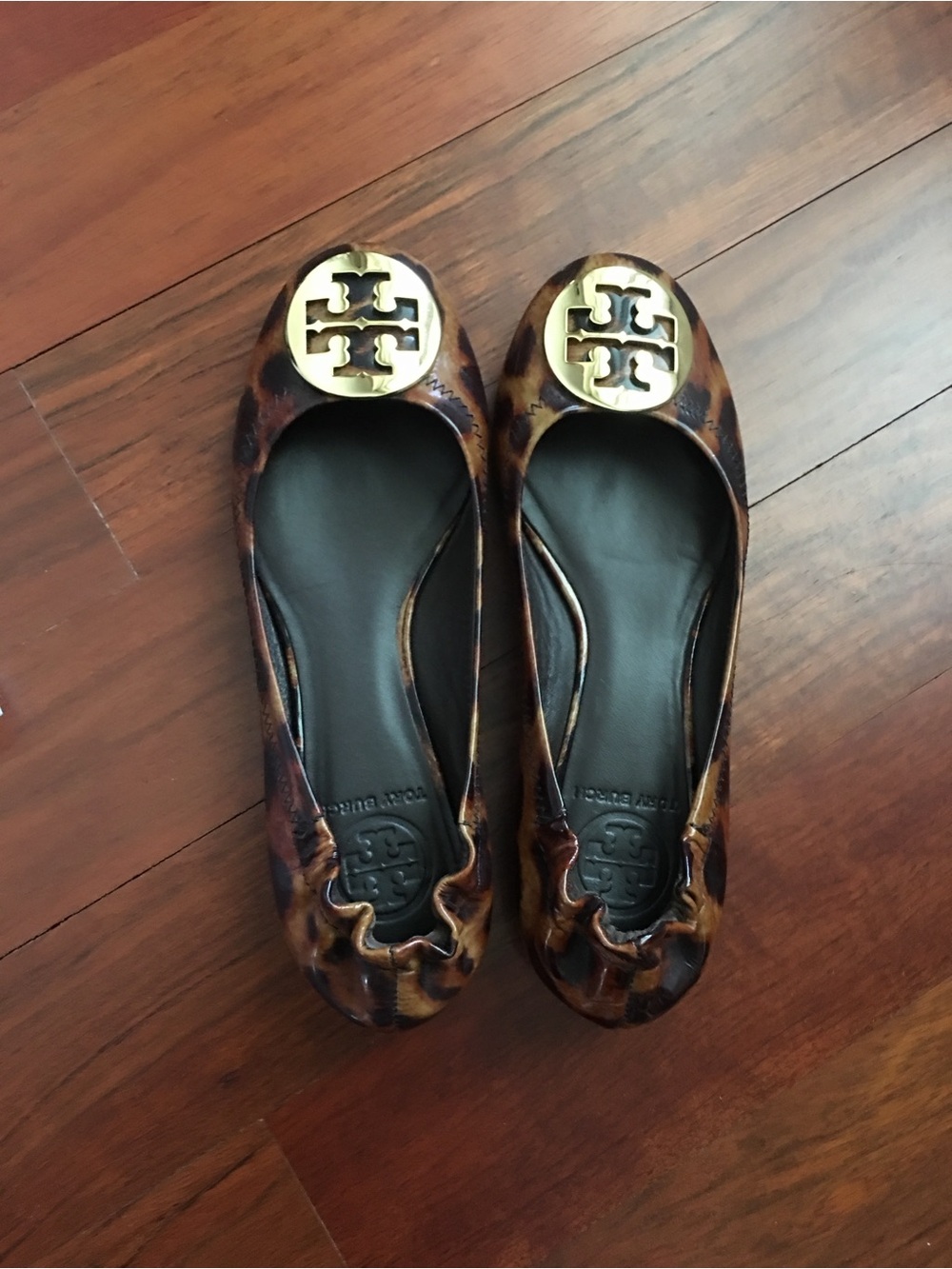 Tory Burch Reva Ballet flats, Leopard, Patent Leather, 6